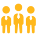 icon of three people